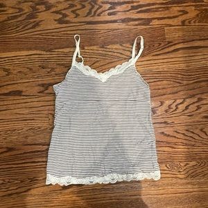 Striped Flowy Babydoll Tank Top